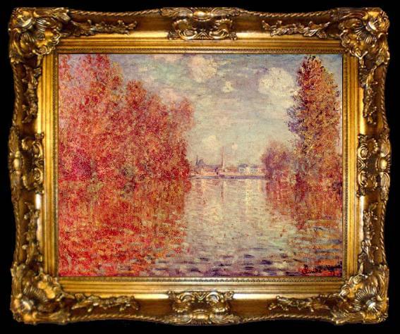framed  Claude Monet Herbst in Argenteuil, ta009-2
